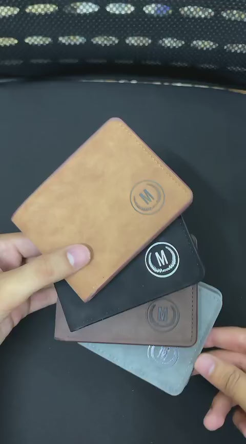 M-Design Soft Leather Bifold Wallet for Men – Premium Black Wallet