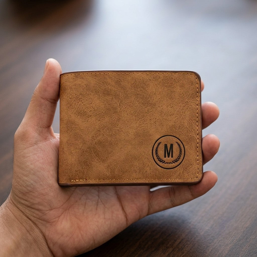 M-Design Soft Leather Bifold Wallet for Men – Premium Black Wallet