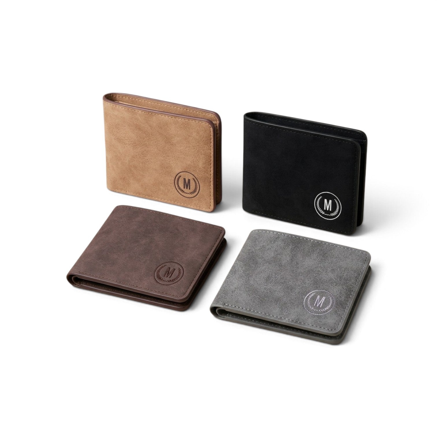 M-Design Soft Leather Bifold Wallet for Men – Premium Black Wallet